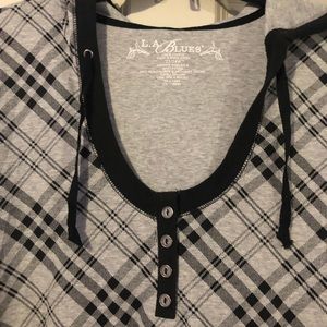 L.A Blues Tops - Plus woman’s hoodie shirt L.A Blues Tops - Plus woman’s hoodie shirt